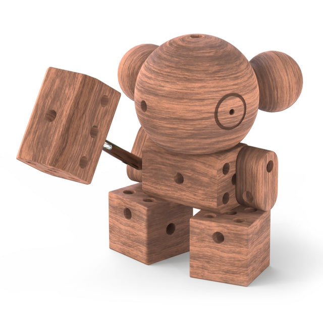 WoodMee® model fra Hund TraeByggesaet - Kreativt konstruktionsaet i trae.